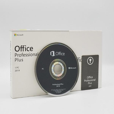Коробка розницы Майкрософт Офис 2019 профессиональная DVD средств массовой информации 4.7GB DVD