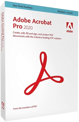 Розничная упаковка Adobe Acrobat Pro 2020